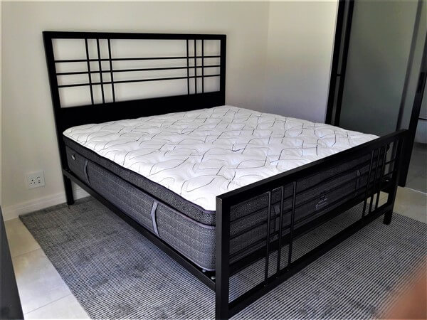 metal steel iron bed image