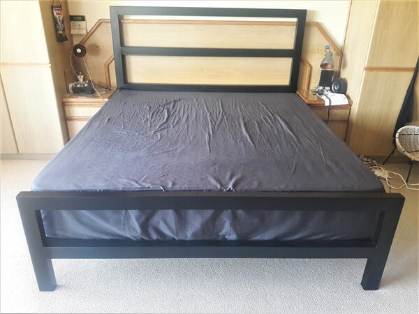 metal steel iron bed image