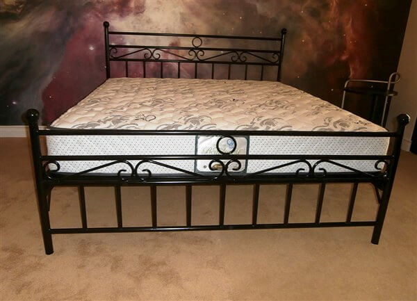 metal steel iron bed image